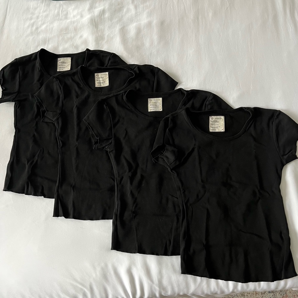 ForDays Black Baby Tee Size XS